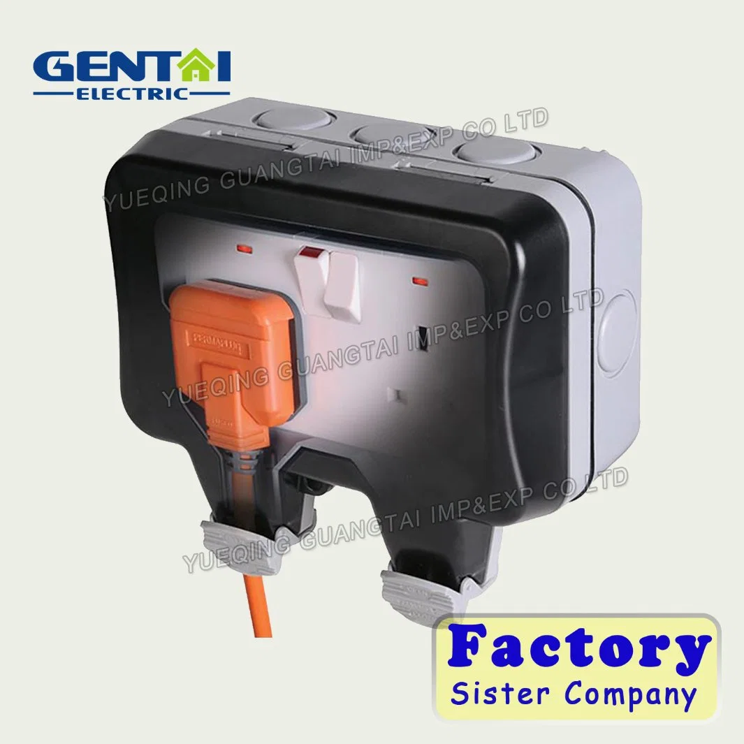 IP66 Industrial Weatherproof Box with Switched Socket 1 Gang 2 Gang 13A