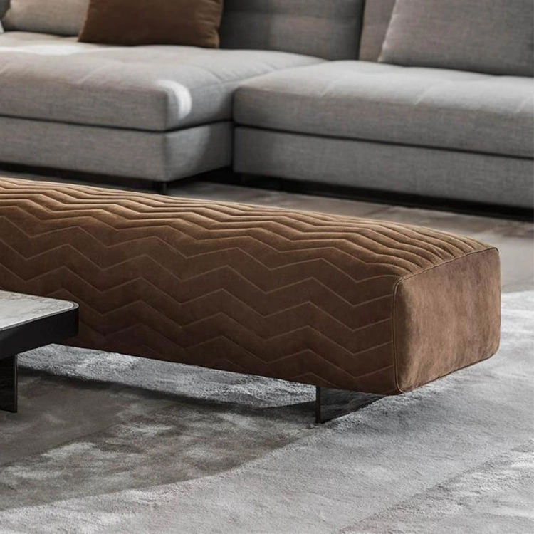 Nordic Modern Luxus Sofa Hocker Minimalist Stoff Weich Lange Bänke Bett Ende Hocker Home Möbel Set