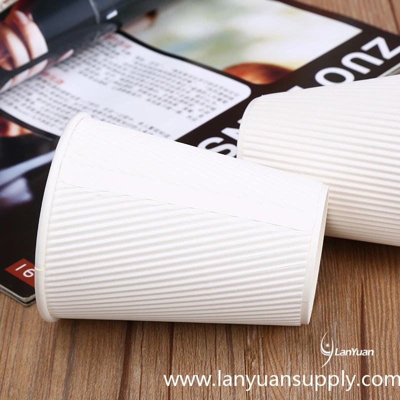 Disposable Ripple Paper Cup for Coffee