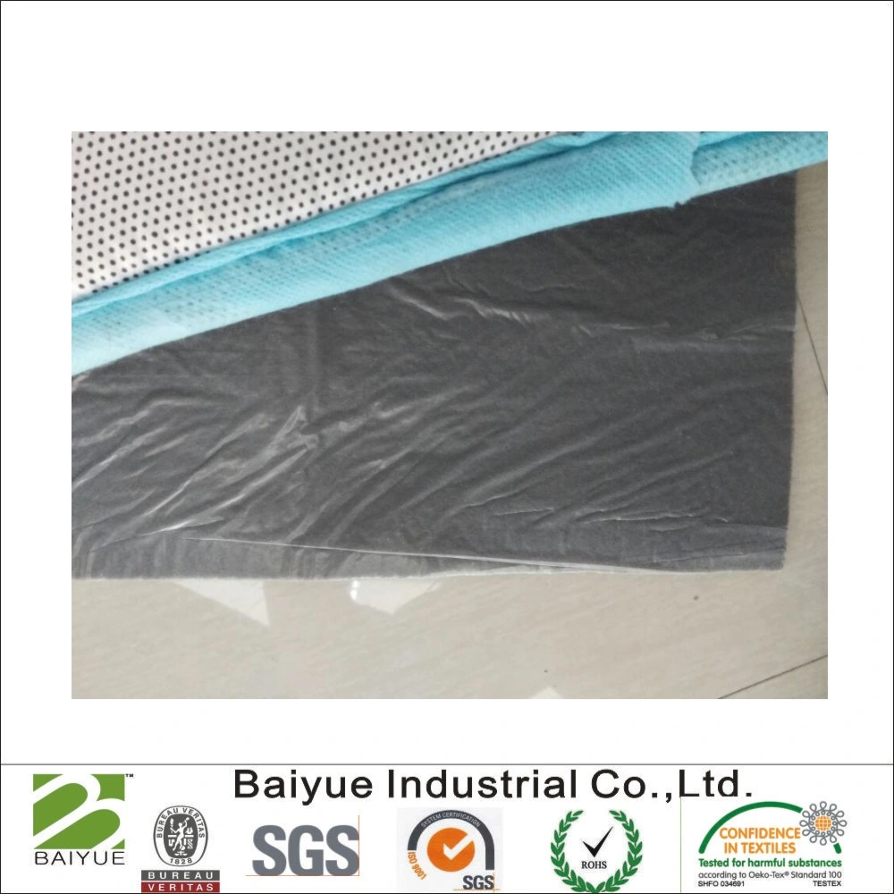 Anti Slip Fleece with PE Film for Floor