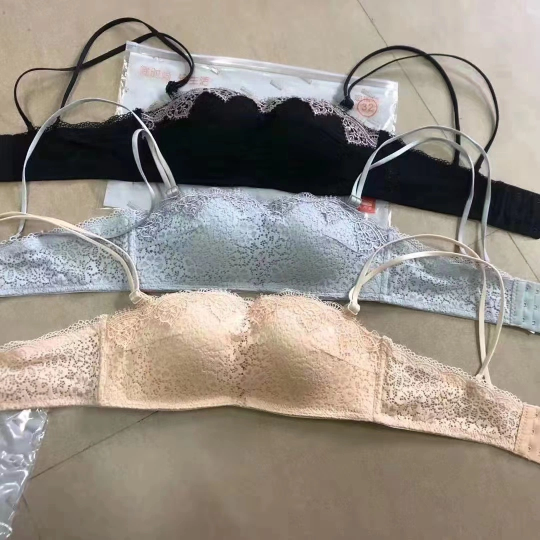 El inventario de minas de alta calidad al por mayor Sexy cómodas correas Womans Bra de colores mezclados de tamaños