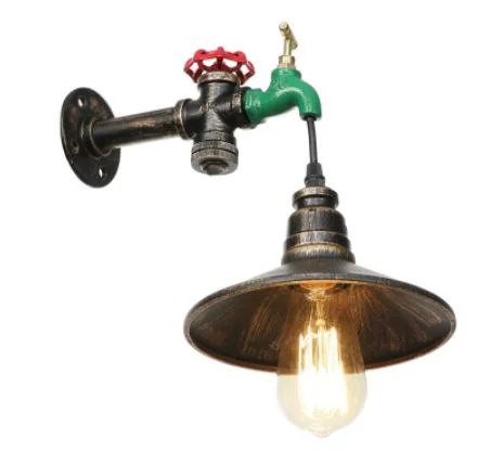 Vente en gros American Modern Vintage Sconce Wall Lamp Loft tube industriel Applique murale décorative