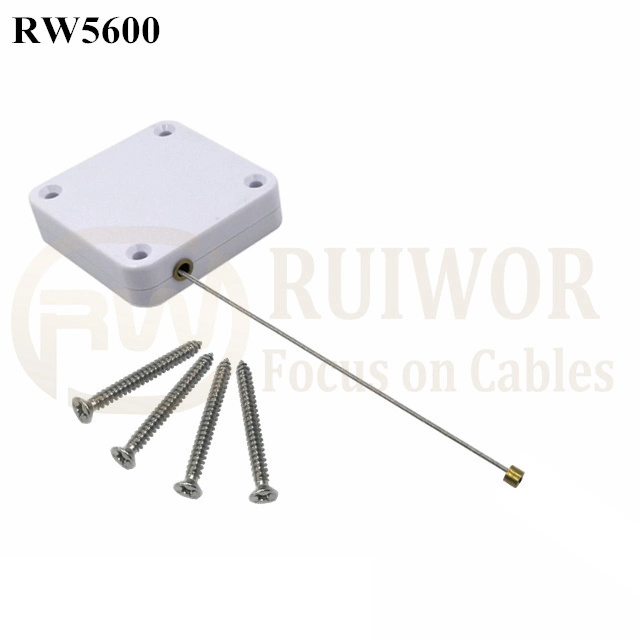 Square Heavy Duty Retractable Cable Work with Connectors for Various Products Security Display