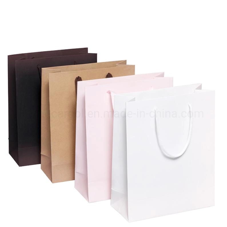 High End Simple Brand Shopping Printing Paper Bag Carrier Bag for Clothing