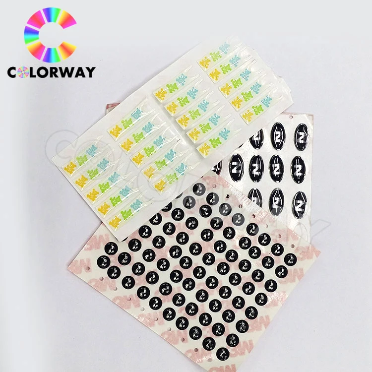 Custom Waterproof Outdoor Indoor Heat Transfer Clear Epoxy Sticker