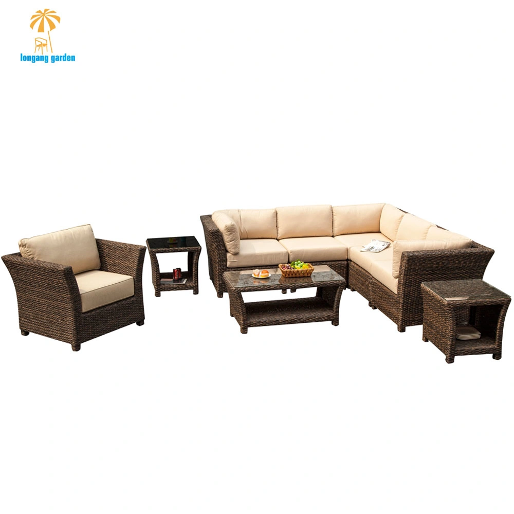 Modern Hotel Waterproof Wicker Sofa Set Wholesale/Supplier Garden Patio Outdoor Rattan Furniture