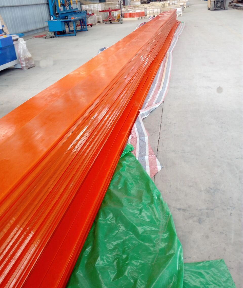 Green Color Duro 60 Conveyor Belt Side Skirting Urethane Rubber