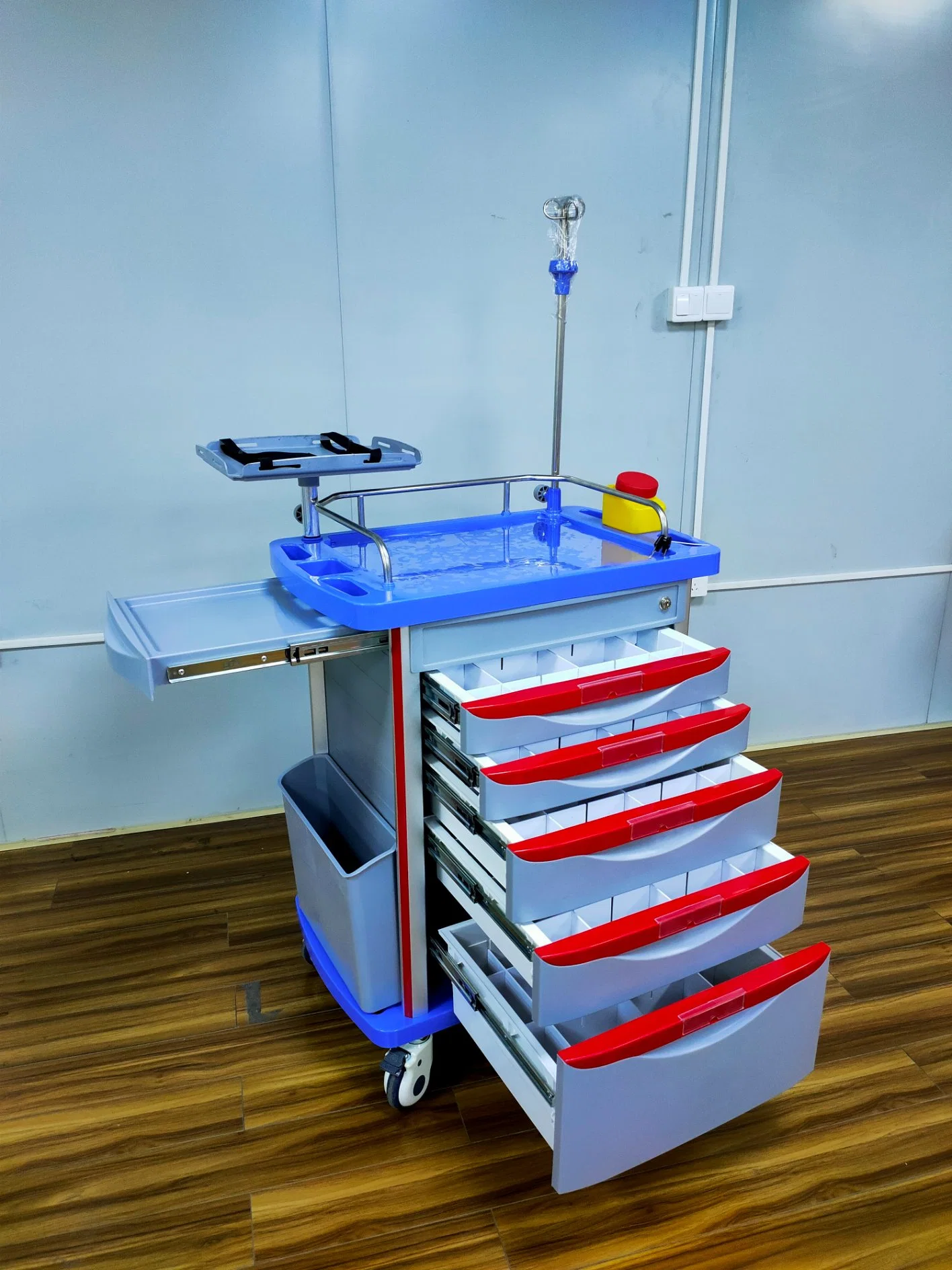 Carrinho médico de emergência para cirurgia de UTI ABS Trolley