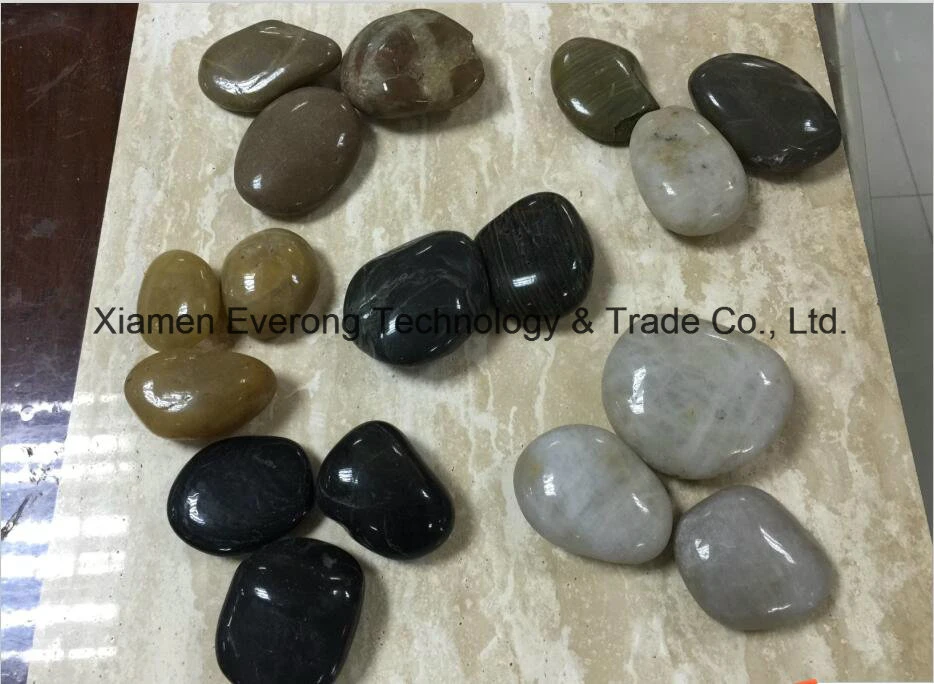 River White/Black/Green/Brown Stone Pebble for Flooring Tile/Garden/Driveway