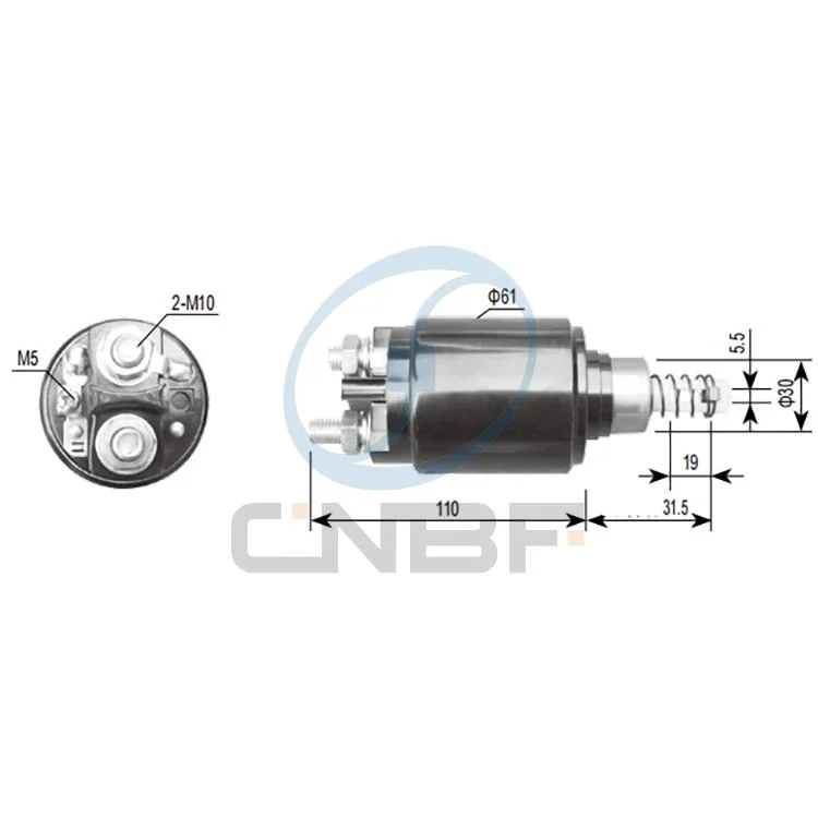 Flying Cnbf Авто части Запасные части 12V электромагнитный переключатель 0-331-402-058