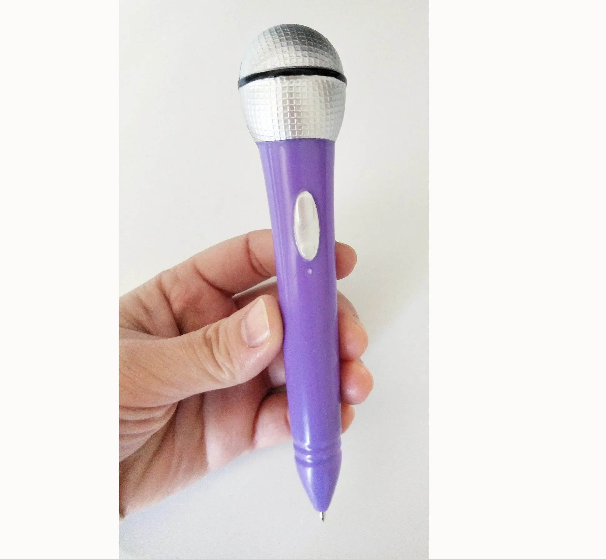 Derniers jouets éducatifs pour enfants S stylo en forme de microphone cadeau promotionnel Stylo à bille