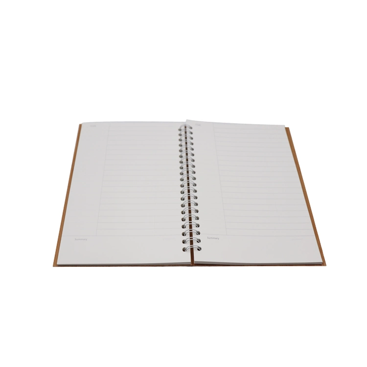 Custom A5 Spiral Bamboo Notebook for Gift