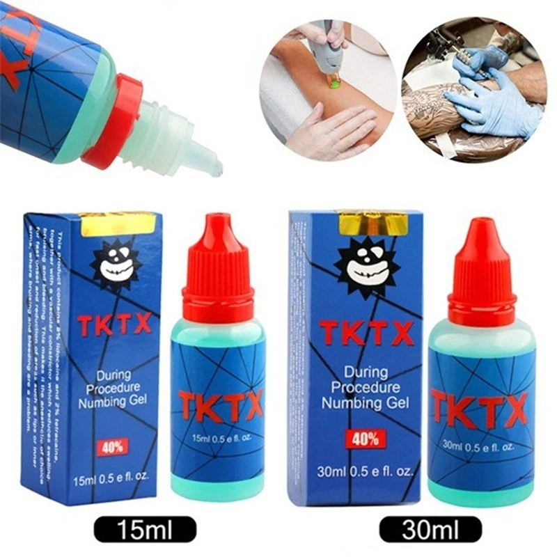 Tattoo Mayorista/Proveedor durante el procedimiento Midway 35ml 1,2oz Sustaine Gel Azul Reducir el dolor hinchazón Detener sangrado Lidocaína Numb adormecer anestésico tópico Gel Sustaine