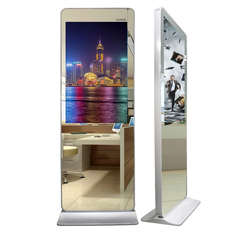 43 Inch Floor Standing Magic Mirror Interactive Ad Player Network Media Video Player HD Digital Signage LCD Advertising Display