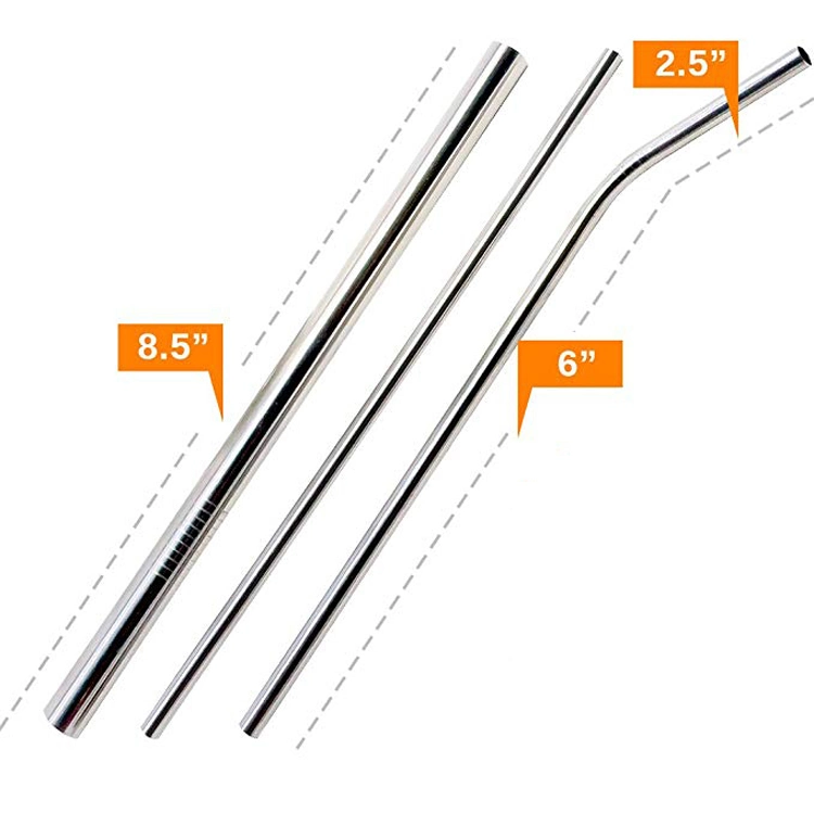 Best Seller Eco Reusable Stainless Steel Metal Drinking Steel Straw