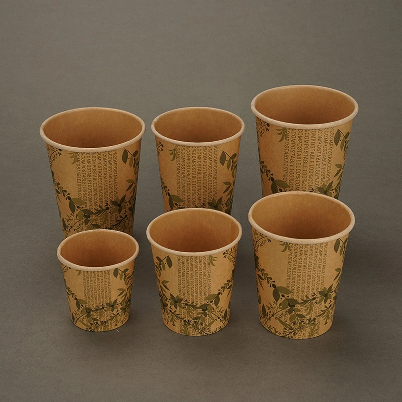 Großhandel/Lieferant Druck Einwandige Einweg-Customized Hot Coffee Paper Cup