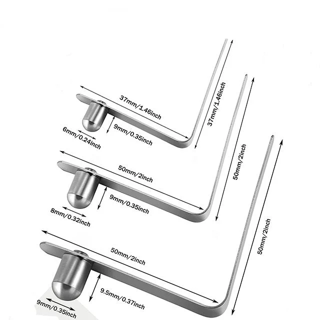 Tubo de alumínio personalizado Precision inoxidável Steel316 Metal V Shape Dual Cabeça mola de bloqueio do tubo para cama