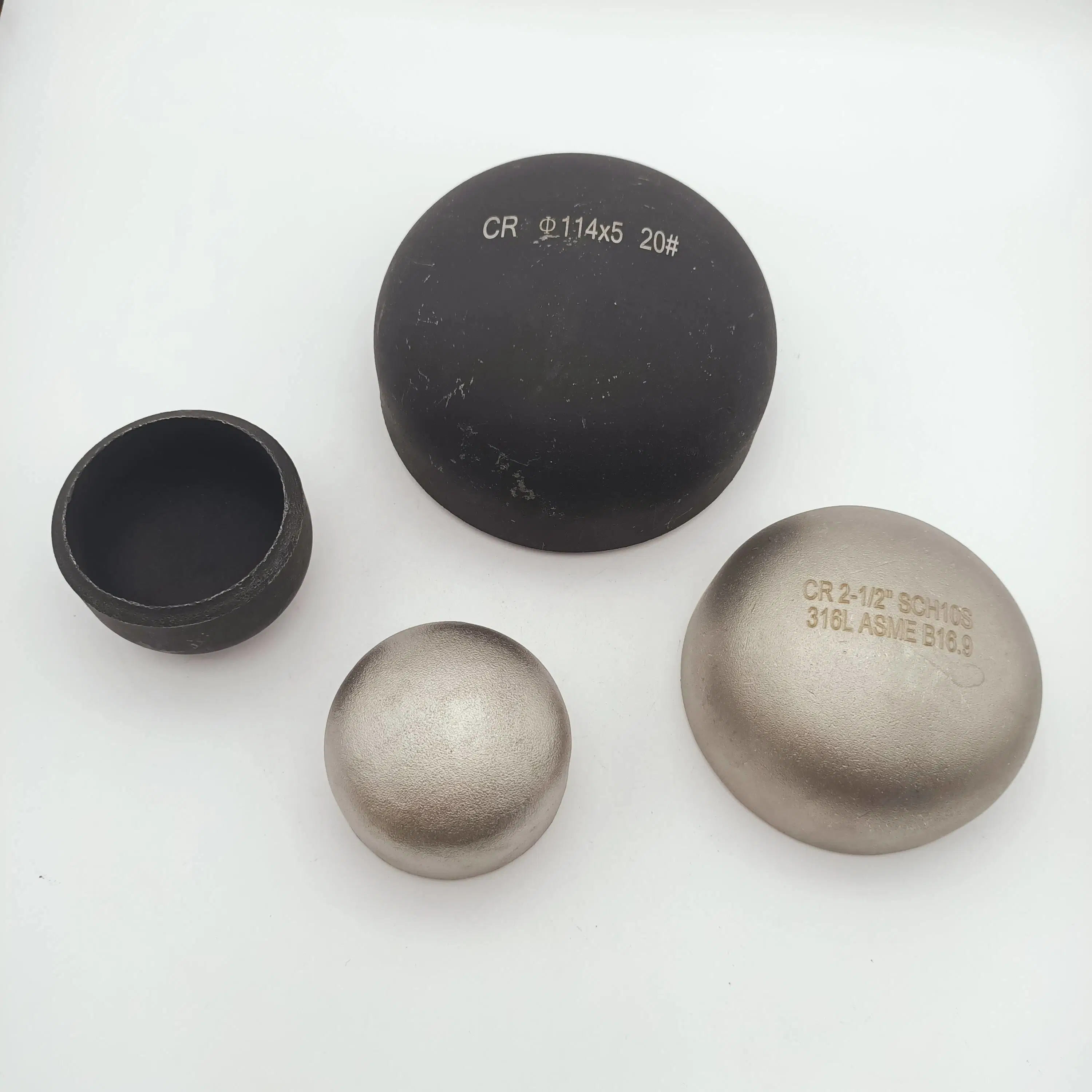 Carbon Steel Cap ASTM/ASME A234 Wpb/WPC Sch5s-Sch160 DN15-DN600 Cap