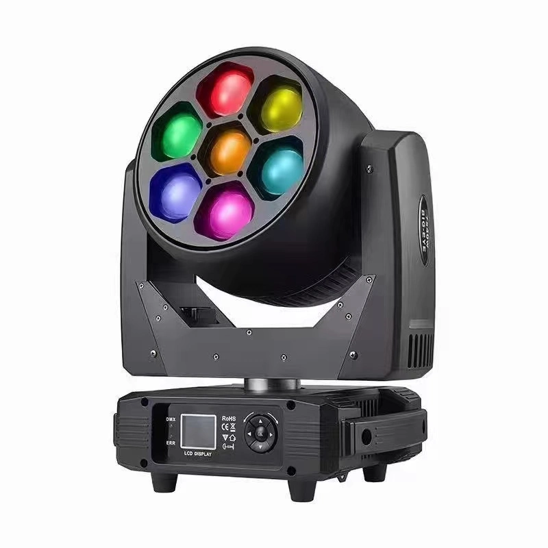 Stage Party Disco Lighting 7*40W LED Beam Zoom Wash Moving Head Light