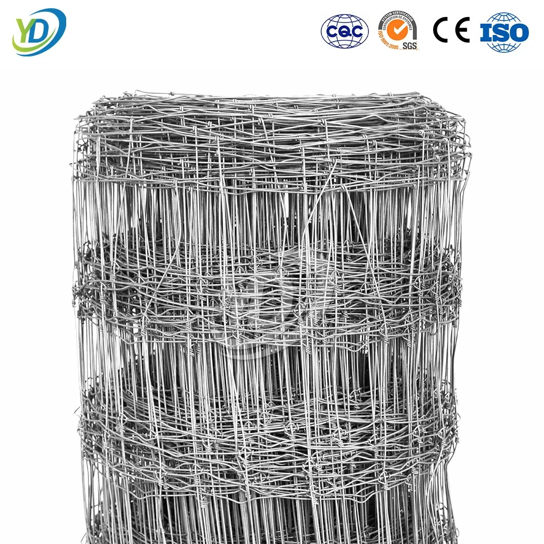 Yeeda Agricultural Fence Wire China Manufacturing 2X2 Galvanized Wire Mesh 32 Inch X 330 Feet Electric Fence Farm Hinged Knot Fence