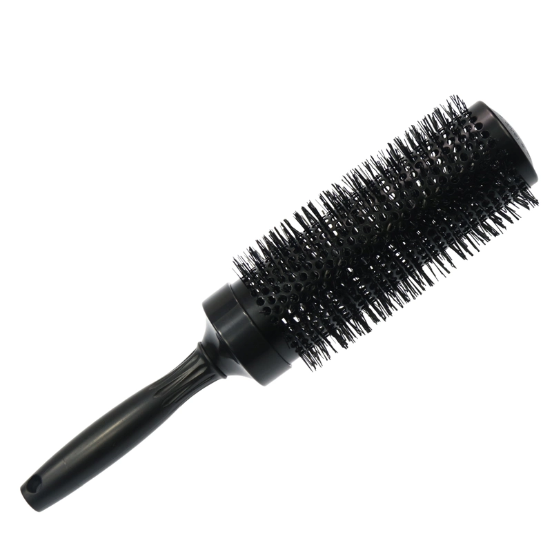 2022 New Longest Black Ceramic Brush Custom Salon Professional Nylon Bristle Round Hair Brush