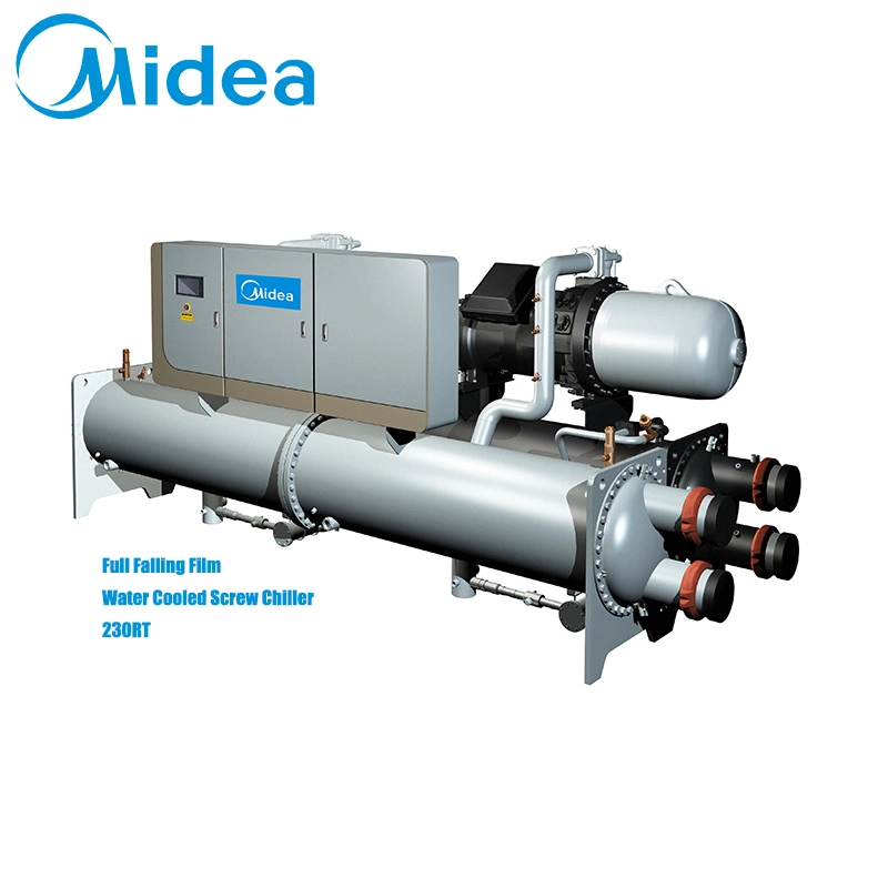 Midea 250kw 300kw 450kw 600kw parafuso arrefecidos a água Industrial RESFRIADOR CHILLER DE AGUA