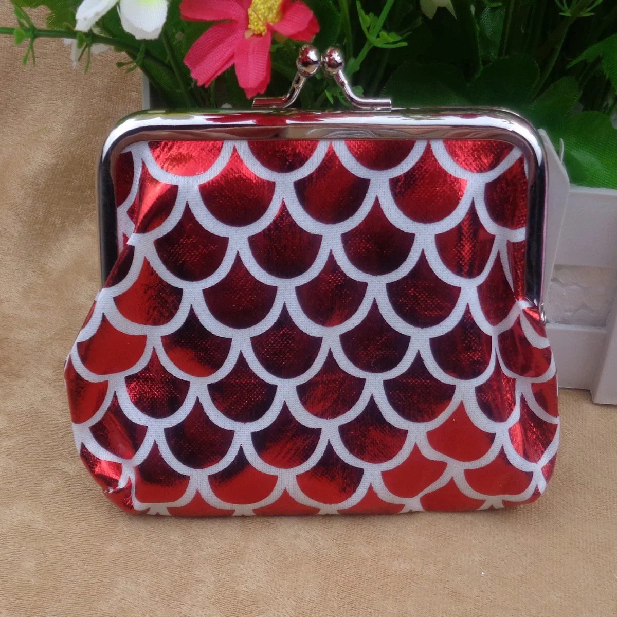 Fish Scale Wallet Bank Card Gift Bag Key Bag