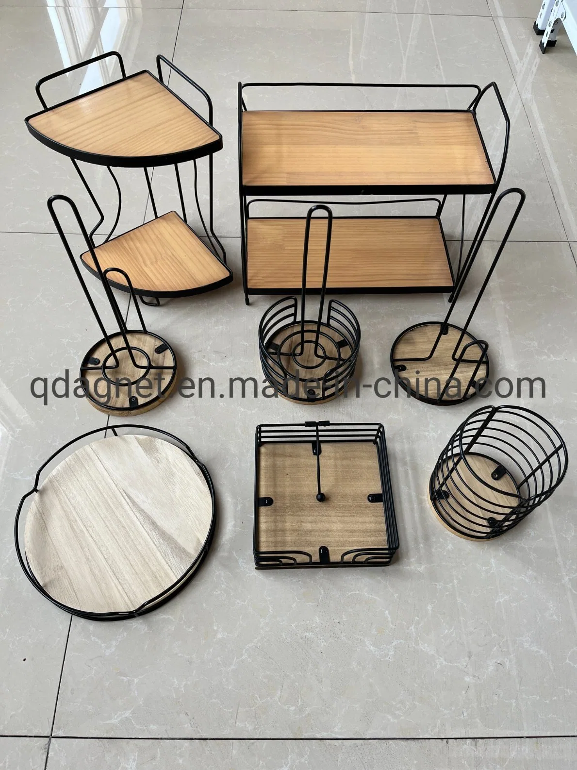 Homeware Furniture Modern Style Simple Metal Shelf Dish Storage Cabinets Kitchen Steel Iron Wire Household Rack