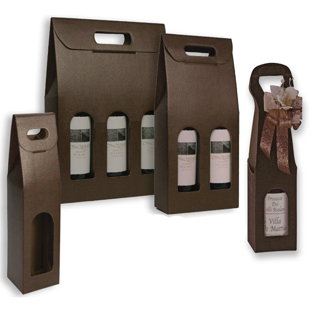 Boîte de verre à vin rouge personnalisée emballage de 3 bouteilles bière cadeau Carton de luxe expédition papier carton boîtes à vin