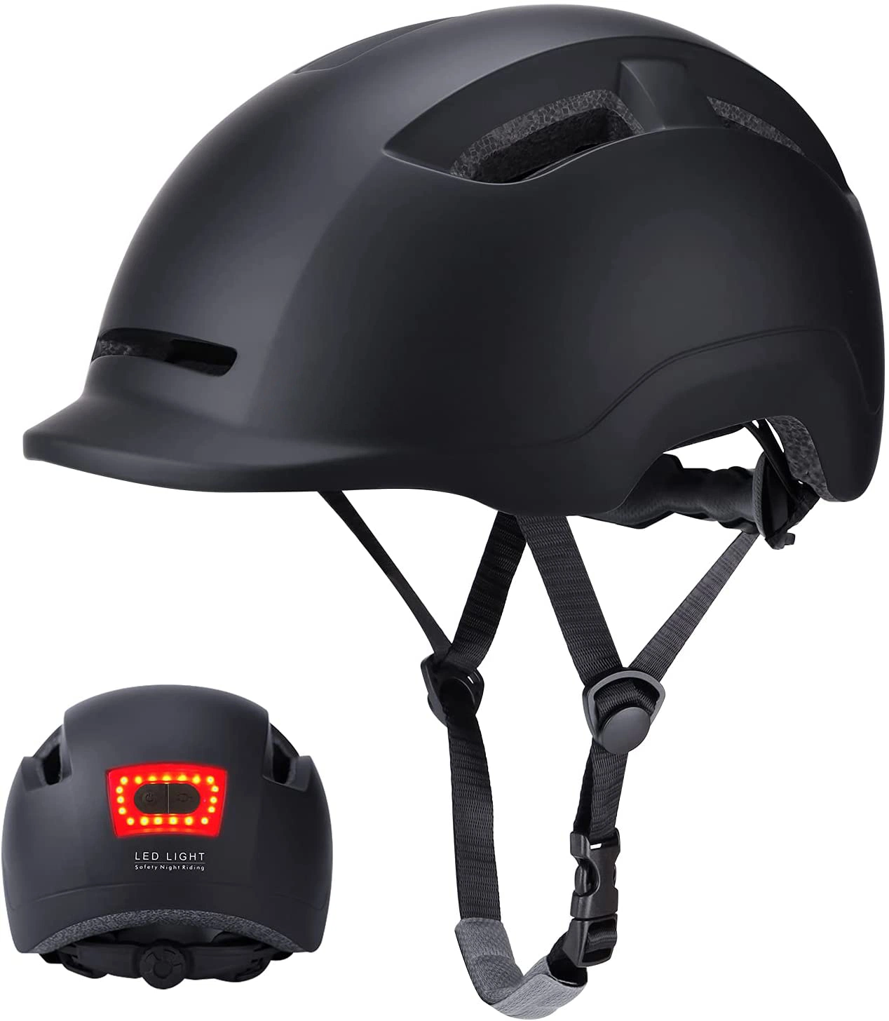 Marcação CE aprovado Cpsc Bike/andar/Aluguer Sport capacete com carga USB LED