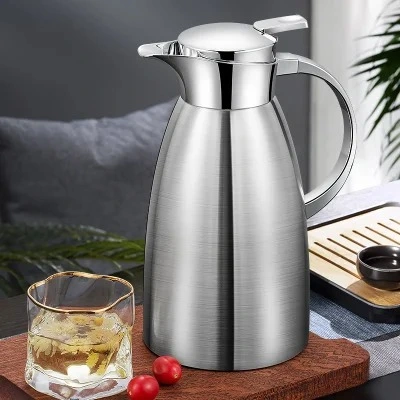 Wholesale/Supplier 2L Vacuum Thermos Tea Coffee Pot Carafe Turkish Arabic Dallah Tea Pot