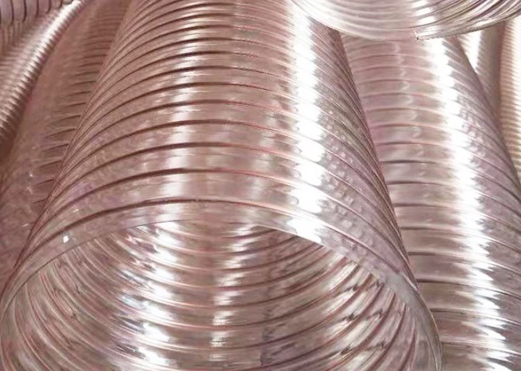 Polyurethane Steel Wire Reinforced PU TPU Air Flexible Ducting Hose