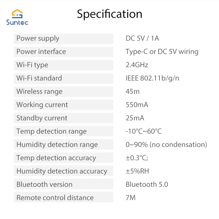 Smart AC WiFi/Bluetooth Controlador de Temperatura Termostato inalámbrico