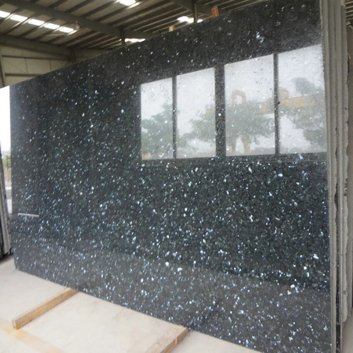 Factory Crystal Blue Granite Tiles Royal Blue Pearl granite Slab Blue Eyes Pearl Galaxy Granite Price