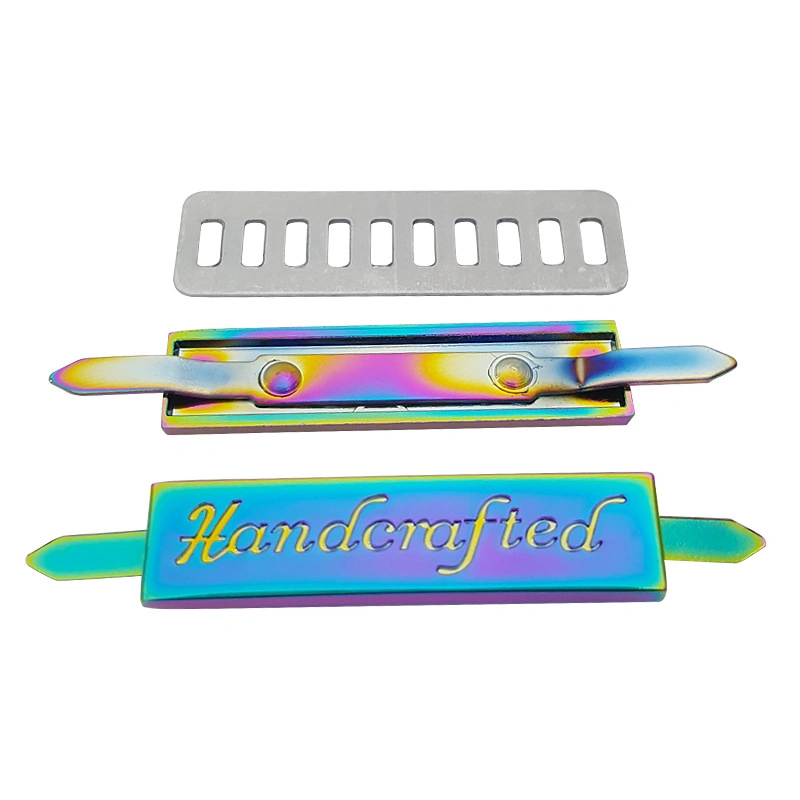 Manufacturer Makes Seven Color Iron Feet Alloy Logo Nameplate for Luggage Furniture Packaging Boxes Clothing