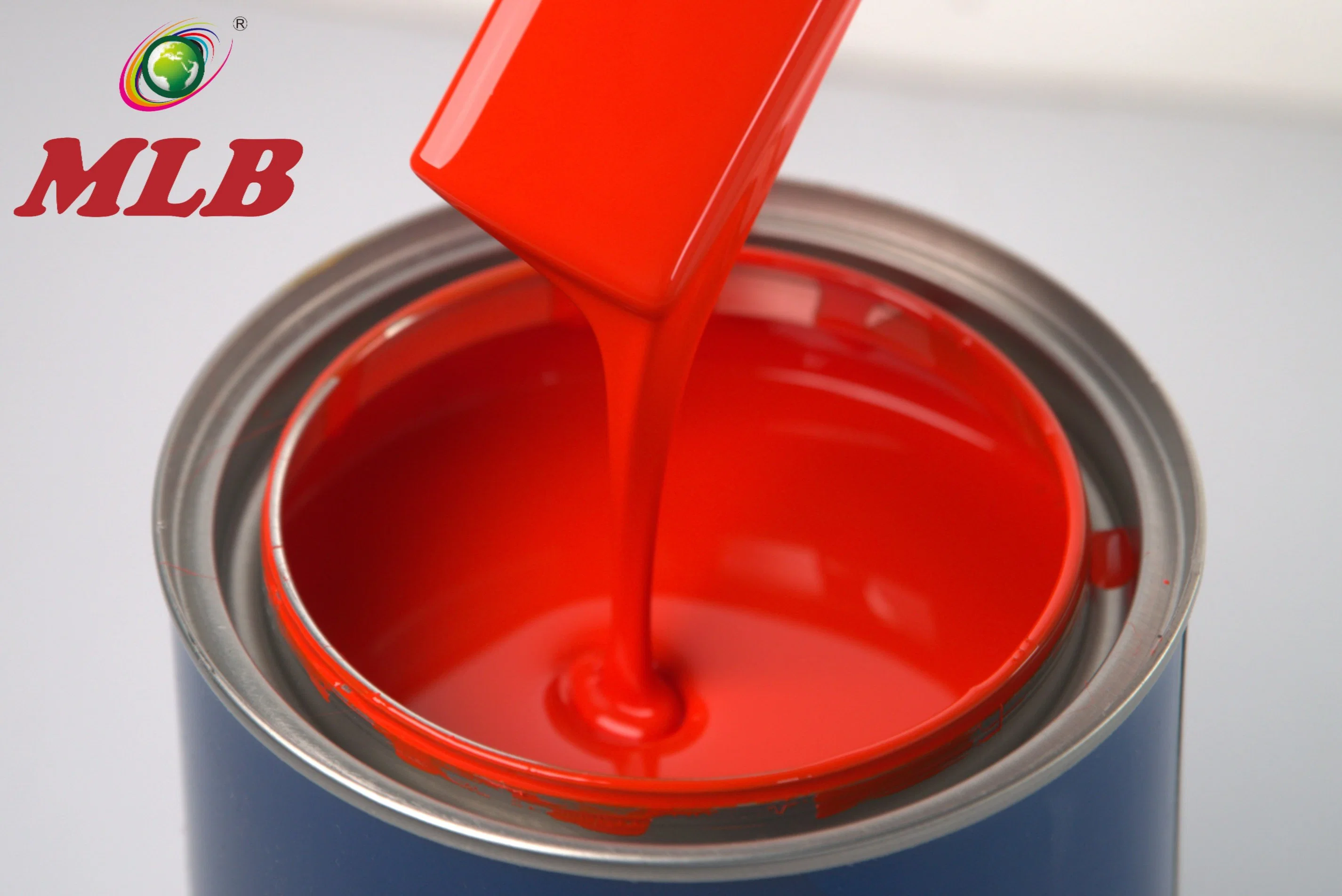 127 1K Orange Red Automotive Car Paint for High Gloss Good Coverage Car Paint