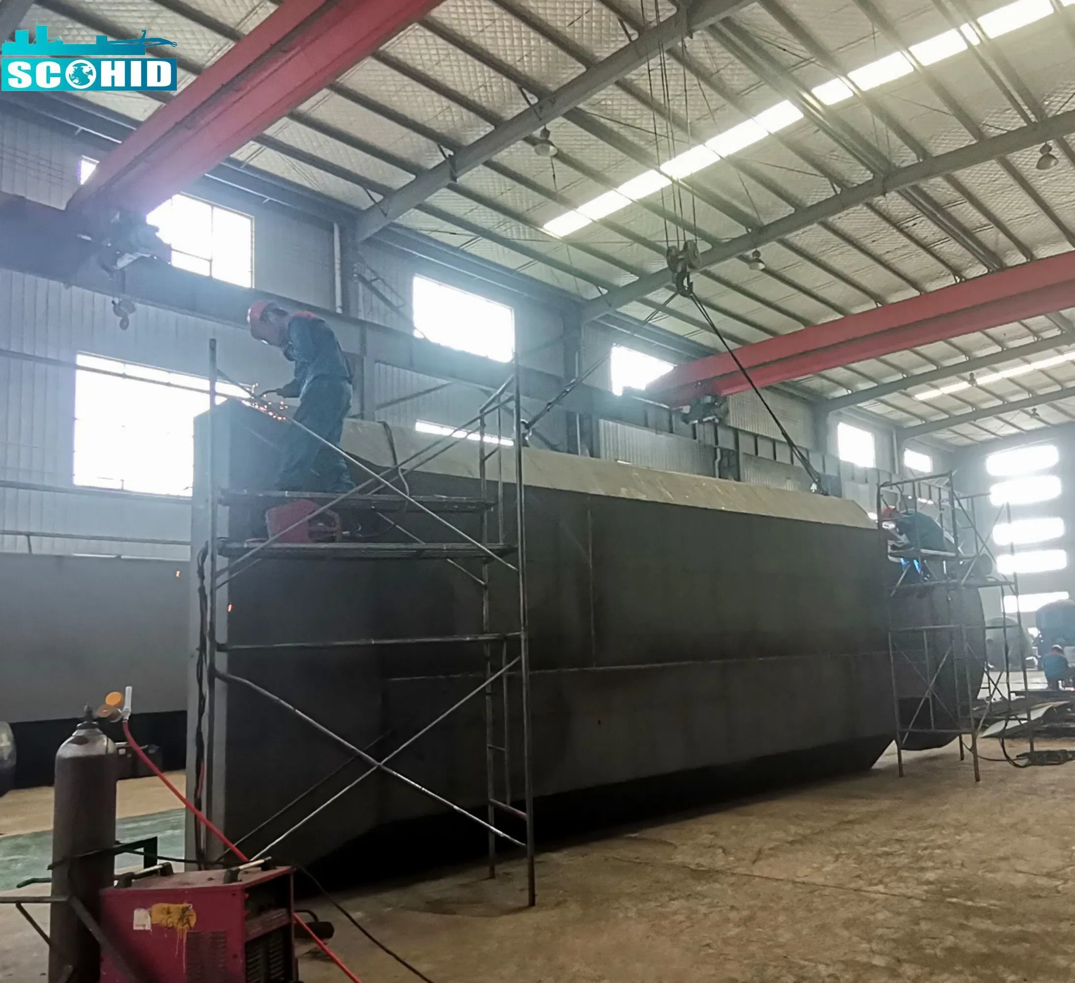 Continue to Carry out Hot Saleworking Pontoons Floating Pontoon Barge Modular Design Platform Deck Barge with Trustworthy Price