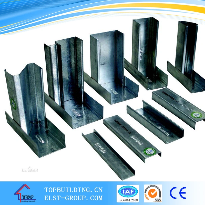 Galvanized Light Steel Profile Wall Partition Drywall Stud and Track