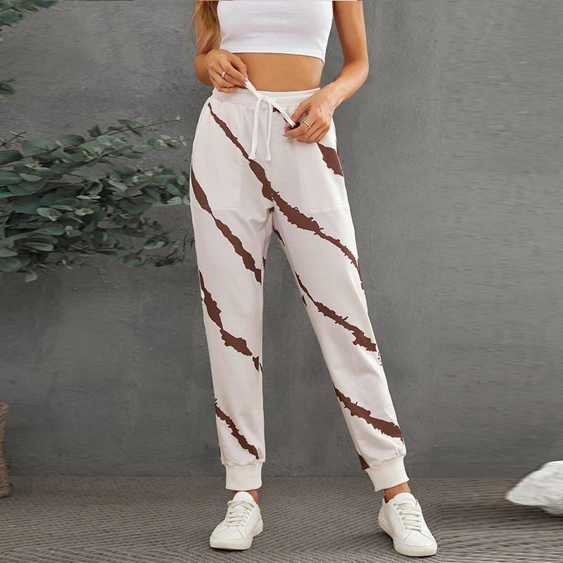 Fashion Casual Tie-Dyed Drawstring Elastic Waist Pants