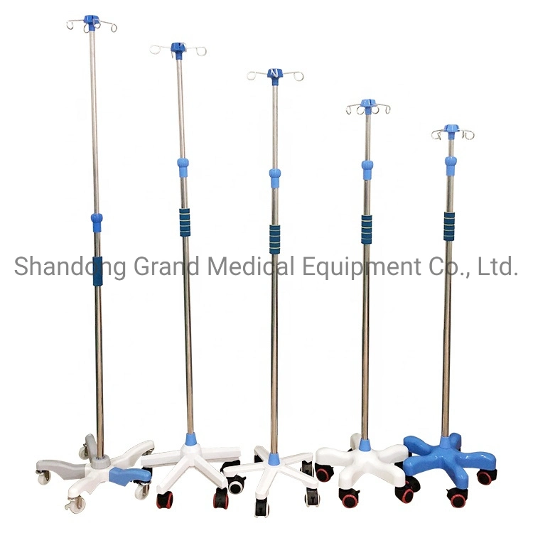 China Manufacturer IV Stand Medica IV Pole Hospital Drip Stand Fuiniture