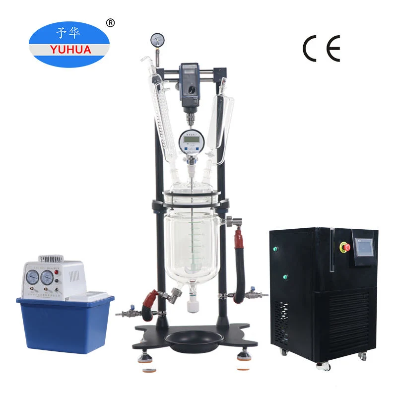 Yuhua Lab Chemical Mixing 5L Jacketed Glass Batch Reactor for Sale