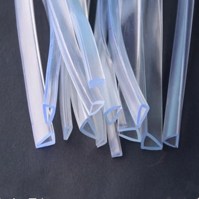 U-Shape Transparent Silicone Rubber Profile/Extrusion for Glass Window and Door Sealing