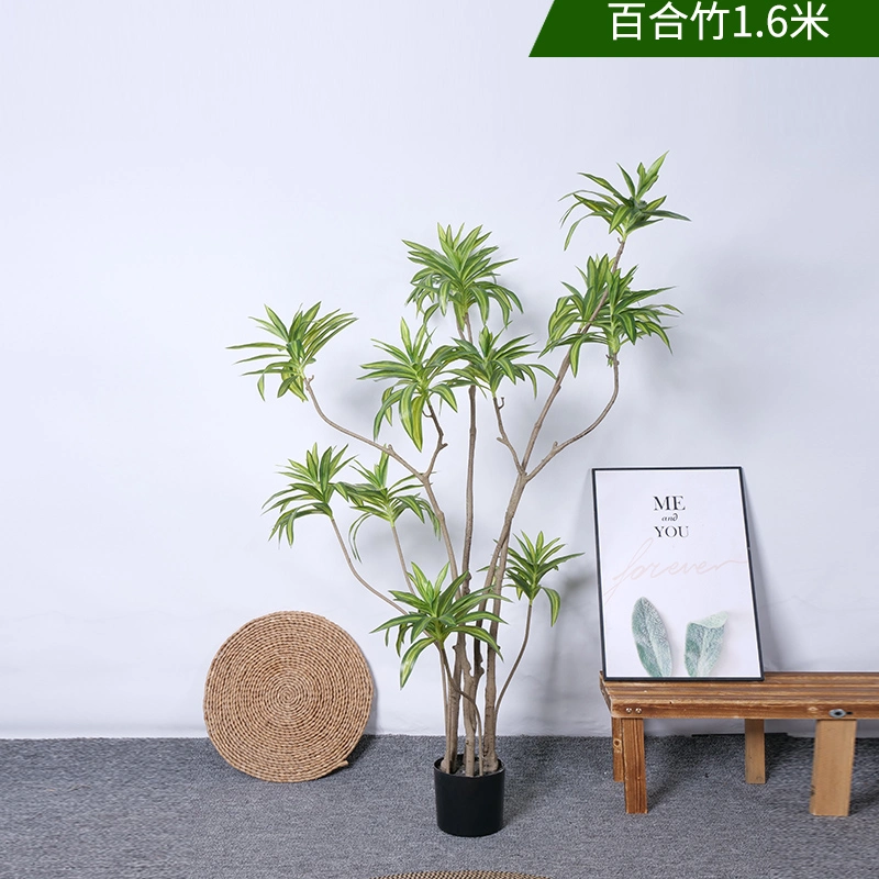 Simulierte Bäume Innen Außendekoration Bonsai Bäume beliebt bei großen Hochwertiges Lily Bamboo