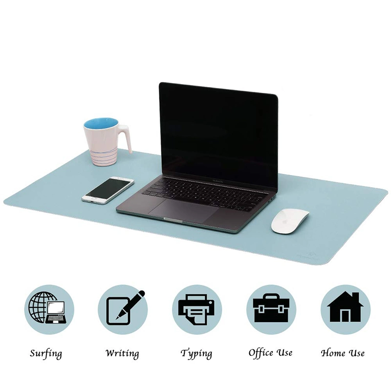 Colorful PU Leather Full Desk Mouse Pad for Home Office Use