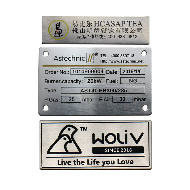 Customize Back Card Metal Sign Plate Nameplate Metal Business Card