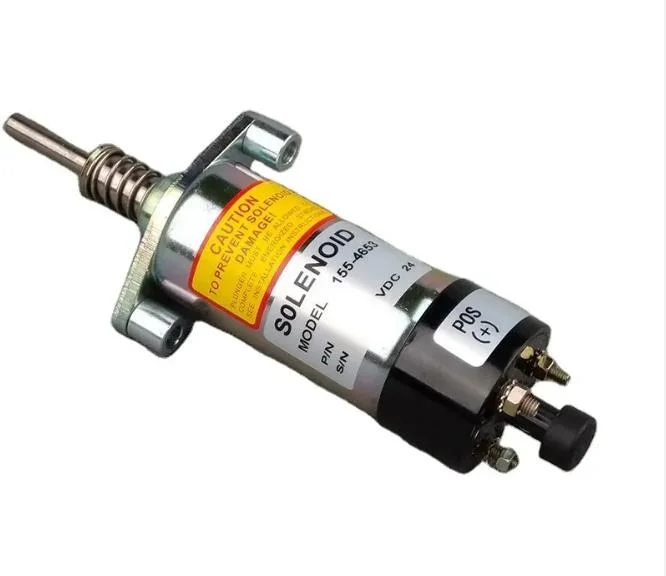 Électrovanne d'arrêt de carburant 12 V/24 V 155-4653/155-4654 pour E330b E330c E330 3306 pièces de rechange pour pelle hydraulique