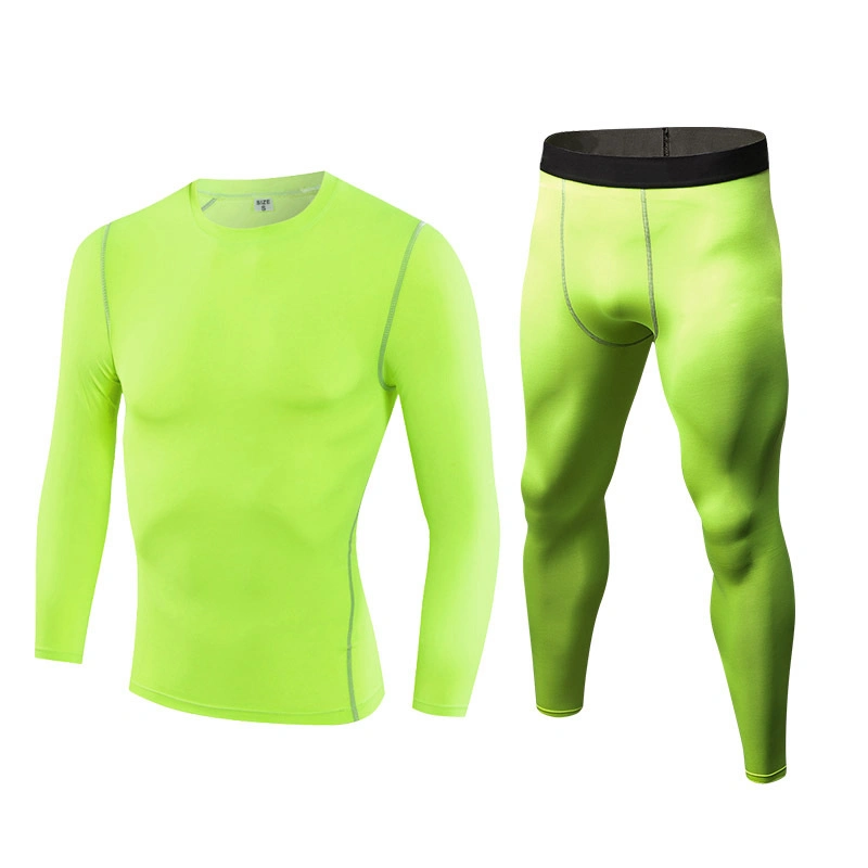 Combinaison de sport pour Homme maillot de sport à séchage rapide/Collants ensemble 2 pièces vêtements de fitness Entraînement en plein air vêtements de gym vêtements de football/baseball