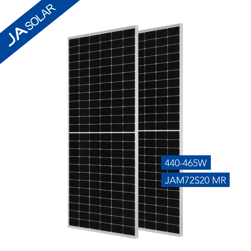 Ja solar de 30 años de garantía 9BB de media celda 425W 430W 435W 440W 445W 450W 460W 465W Perc 166mm 144 celda Solar Panel módulo FV