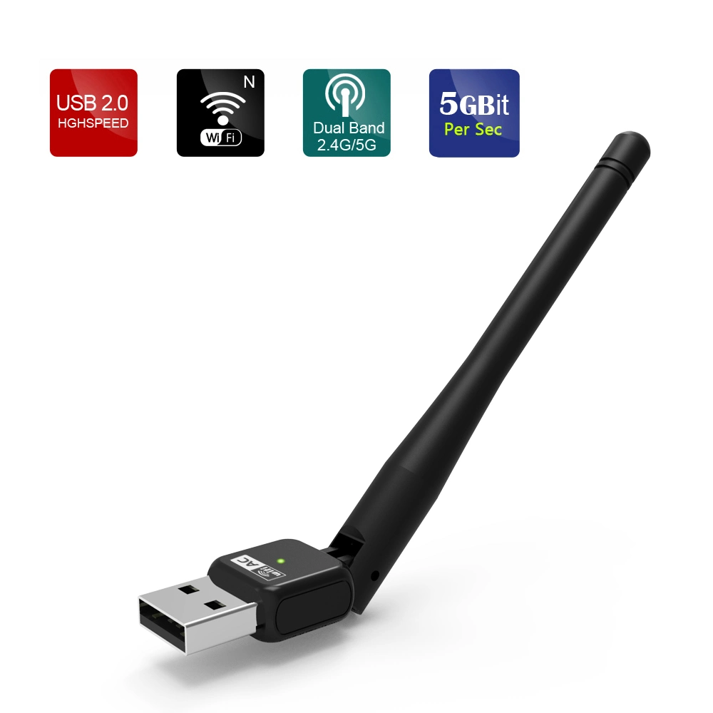 Wn681ae AC600 Dual-Band USB 2.0 Wireless Dongle USB Adapter