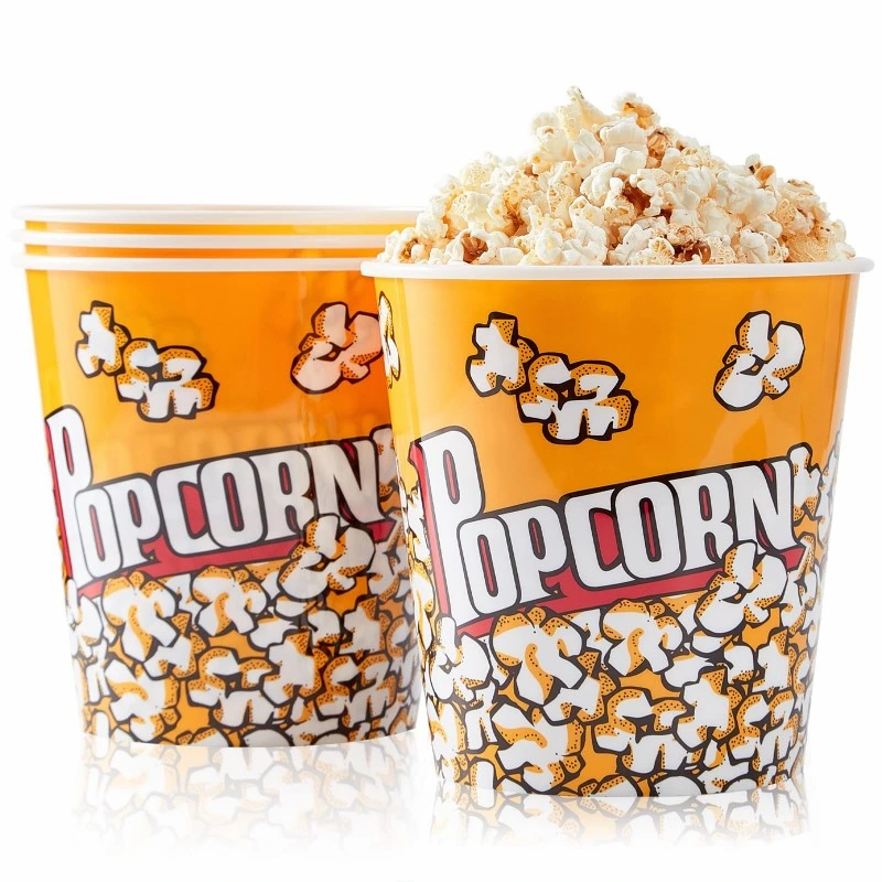 Food Grade 130oz Disposable Custom Printed Popcorn Paper Cup Bucket